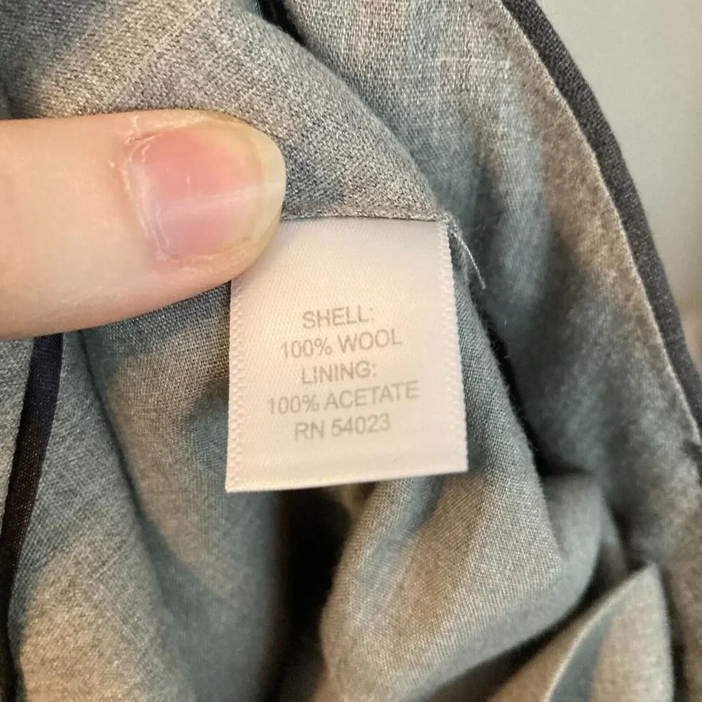 Banana Republic Pants Mens Sz 36 Gray‎ Wool Classic Straight Fit Dress Trousers